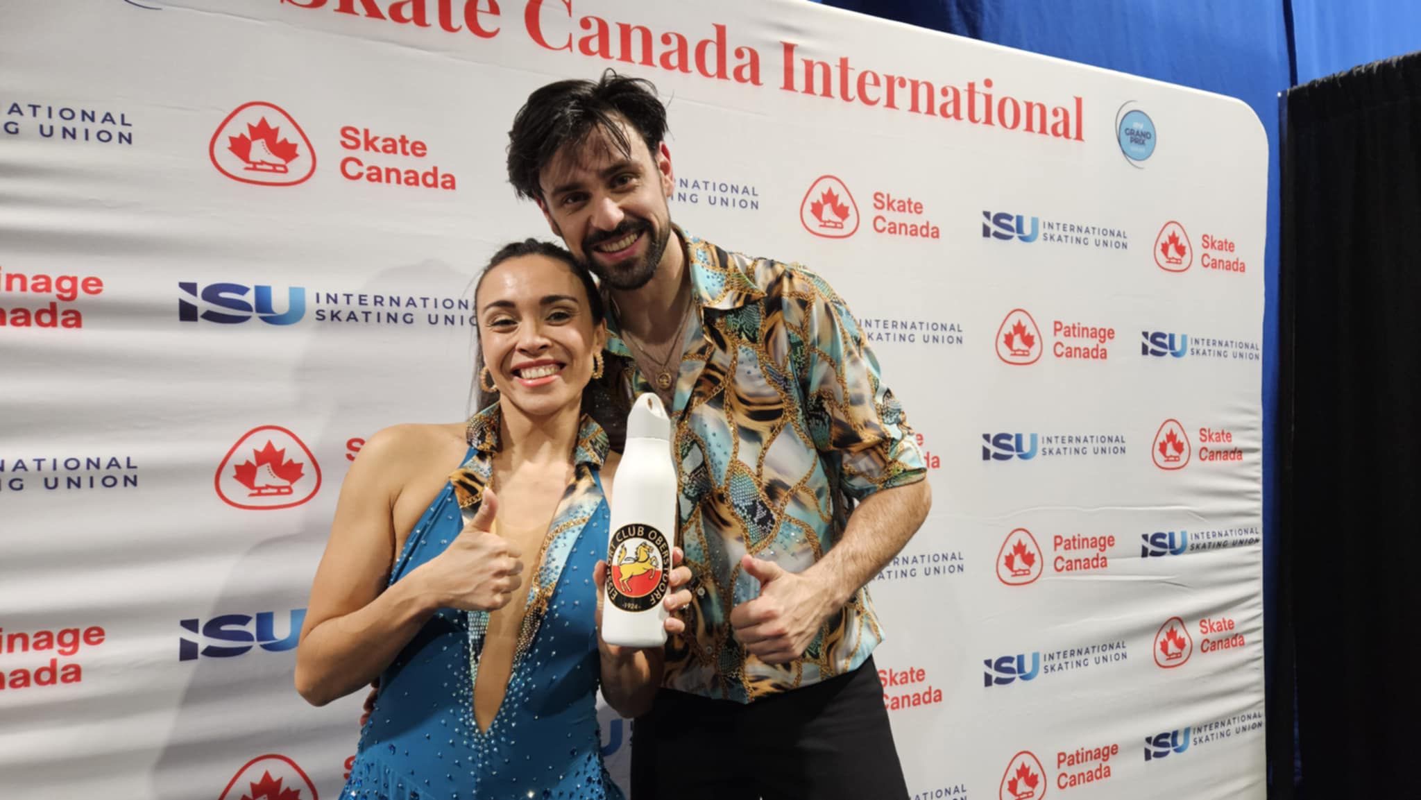 Eistänzer im Porträtfoto