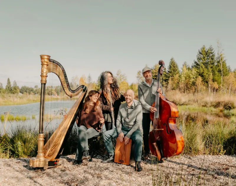 Die Band in ihrer aktuellen Besetzung (von links): Stefan Kienle, Milena Soyoung, Anja Heinz-Civelek und Benno Wechs