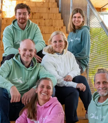 Prof. Dr. Martin Steyer (Mitte links) und das Team vom Startup Center der Hochschule Kempten 