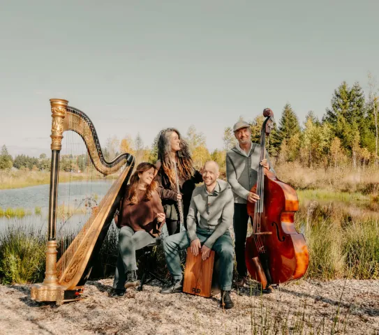 Die Band in ihrer aktuellen Besetzung (von links): Stefan Kienle, Milena Soyoung, Anja Heinz-Civelek und Benno Wechs