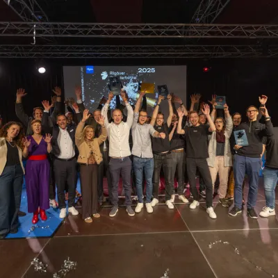 Die Gewinner und die Jury  der letztjährigen Allgäuer Gründerbühne